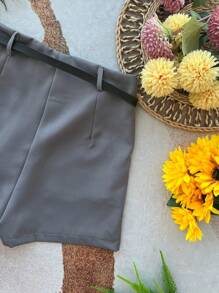 Women Shorts - 灰色 - 查看 3