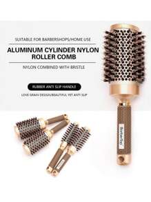 1支离子圆梳，防静电造型沙龙梳，适用于专业沙龙和家庭使用，梳子，美发工具，美发产品和配件，适用于理发店、美容院、返校季、旅行度假必备品，女士美发配件，梳子，解结梳，球形梳，迷你梳子套装，木梳，卷发梳，美发设备，梳子，梳子套装，梳子，卷发梳，解结梳，女士梳子，理发师，理发配件，理发店，美发设备 - 彩色 - 查看 2