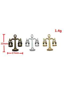 12pcs 22x17mm (0.87x0.67in) Balance Scale Pendant, Suitable For Jewelry Making DIY Crafts - Balance - View 2