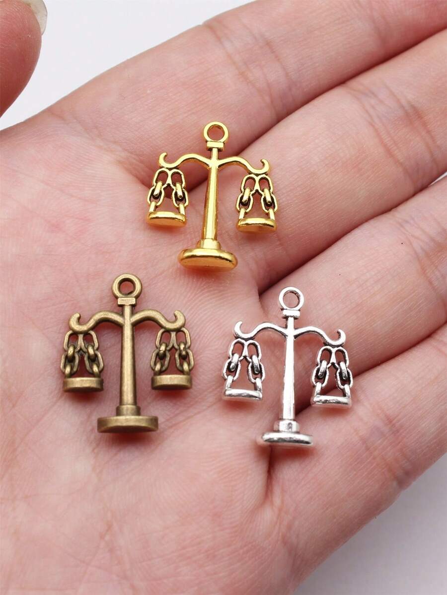 12pcs 22x17mm (0.87x0.67in) Balance Scale Pendant, Suitable For Jewelry Making DIY Crafts - Balance - View 1