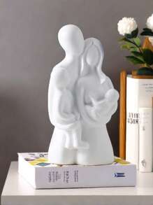 1 pieza Estatua de pareja abrazándose como decoración de resina, figura romántica de regalo con escultura significativa para decoración de estantes de dormitorio, hogar u oficina