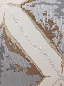 1pc Golden Thread Geometric Jacquard Pillowcase