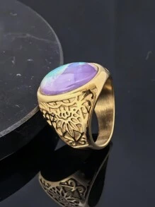 2026 New Design Jewelry Stainless Steel Gold Plated Ring, Unisex Stainless Steel Ring Supplier - Gold Ring - View 9