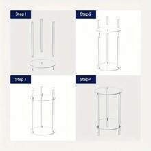 1 Paquet, Présentoir de table de dessert, Supports de dessert en acrylique Plateaux clairs Étagères pour buffet Nourriture pour gâteaux, cupcakes, pâtisseries, biscuits, gâteaux, beignets, bonbons Plateau de service à gâteau pour fête, mariage, anniversaire