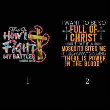 1/2/3入組十字基督教旗幟熱轉印貼片，DIY燙貼貼片，適用於DIY T恤、運動衫、牛仔褲、連帽衫、背包、手提包、枕頭和復古棒球帽 - 彩色 - 查看 1