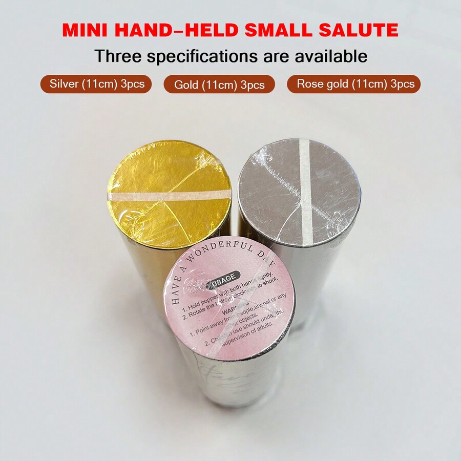 Gold/Red Glitter Confetti Cannon, Festival Celebration Party Gift Tube