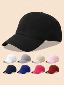 1 Stück Einfarbige Baseballkappe, geeignet für Outdoor-Aktivitäten, Sonnenschutz