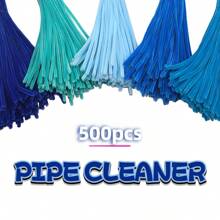 500 Cái Ống Làm Sạch Màu Xanh, Blue Pipe Cleaner Craft, Royal Blue Peacock Blue Light Blue Sea Blue Deep Blue For Craft Máy làm sạch ống Chenille có thể gập lại, Máy làm sạch đường ống thủ công Giáng sinh để làm thủ công và làm sạch DIY, Đồ thủ công trang trí nghệ thuật và thủ công Chenille Stems - Hỗn hợp màu xanh 500 chiếc - Xem 13