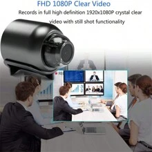 Mini Wifi Hidden Spy IP Camera Wireless HD 1080P Micro Security Night Vision Cam - Cámara+64G - Ver 3