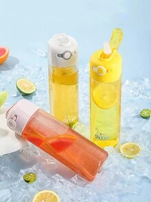 1入塑料吸管杯，高端便攜奶昔杯帶鎖定蓋，大容量旅行杯，女性理想之選 - 彩色 - 查看 9