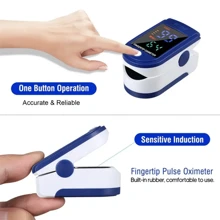 Belovedone Monitor de frecuencia cardíaca, oxímetro de pulso para el hogar de tipo clip de dedo para la detección de oxígeno en la sangre y la frecuencia cardíaca (batería no incluida)