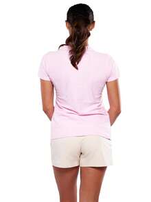Playera Camiseta Polo para Mujer Dama Manga Corta 100% Algodón Marca ALFANI - Rosa - Ver 5
