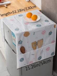 1pc Summer Star Planet Refrigerator Dust Cover,Bag,Organizer,Storage