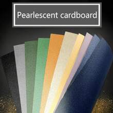 [Various Quantity] Pieces Of A4/A6 230gsm Pearlescent Craft Paper, DIY Handmade Card Paper, Colorful Packaging Paper, Glitter Card Paper, Thicker Paper, Suitable For Party Gift Decoration, Greeting Cards, Gift Wrapping, Business Cards, DIY Invitations, Christmas, New Year Back To School