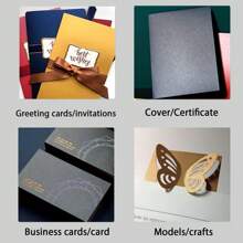 [Various Quantity] Pieces Of A4/A6 230gsm Pearlescent Craft Paper, DIY Handmade Card Paper, Colorful Packaging Paper, Glitter Card Paper, Thicker Paper, Suitable For Party Gift Decoration, Greeting Cards, Gift Wrapping, Business Cards, DIY Invitations, Christmas, New Year Back To School