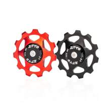 Polea guía del desviador de acero ZTTO, rueda de jockey de bicicleta de MTB / carretera con rodamiento de acero de 11T / 13T aleación de aluminio CNC AL7075, disponible en 4 mm / 5 mm / 6 mm