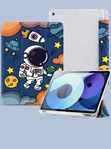 Apple Spaceman 保护壳适用于 iPad 新款 iPad Air4/5 10.9 英寸，适用于标签保护套，带笔架，支持自动睡眠/唤醒盖 - 多色 - 查看 4