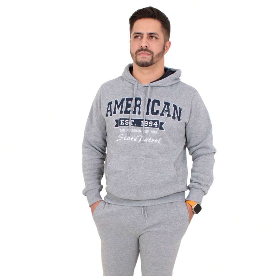 Men Sweatshirts - 淺灰色 - 查看 1