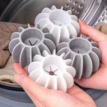 5入組洗衣機過濾網袋清洗球袋洗衣機收集器，塑料收集器，過濾洗衣球盤 - 彩色 - 查看 12