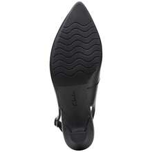 Clarks Tacones de cuña con correa trasera para mujeres Kataleyna - Cuero negro - Ver 6