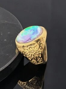 2026 New Design Jewelry Stainless Steel Gold Plated Ring, Unisex Stainless Steel Ring Supplier - Gold Ring - View 6