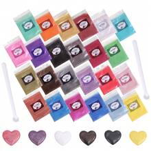 3g/Bag 24-Color Mica Pearl Powder Set With 2 Tools, For Silicone Mold Making, Epoxy Resin, Candle Dyeing, Filling - Multicolor - View 7
