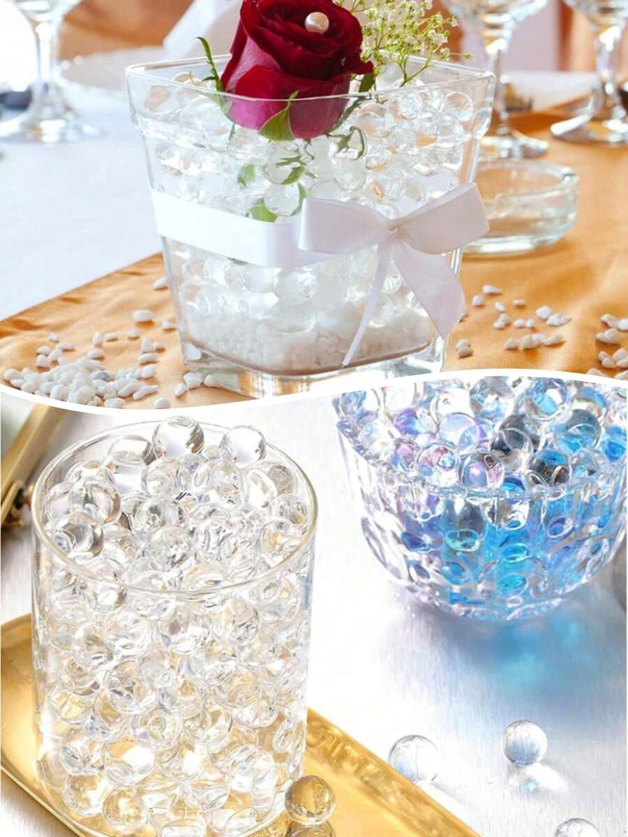 5000pcs Gel Beads Floating Water Pearls Clear Water Beads For Vase Fillers, Floating Candles, Flower Arrangements, Wedding Centerpieces, Floral Decorations For Anniversary And Festivals - Multicolor - View 1