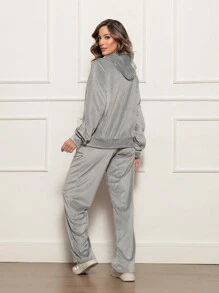 Women Two-Piece Outfits - 灰色 - 查看 2