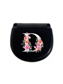 Floral Pattern Sewing Tool Box, Letters A-Z, Perfect Gift For Sewing Beginners: 1 Set Portable Mini Sewing Kit - Foldable, DIY Sewing Supplies And Accessories, Suitable For Travelers And Emergency Clothing Fixers, Mini Needle Box Portable Small Needle Pouch Sewing Tool Combination Set Hotel Supplies (Pin Color Random) - Black - View 10