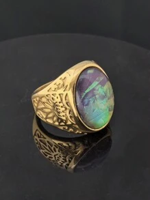 2026 New Design Jewelry Stainless Steel Gold Plated Ring, Unisex Stainless Steel Ring Supplier - Gold Ring - View 1