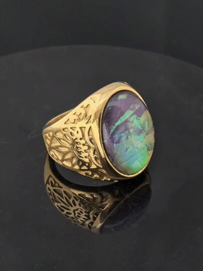 2026 Yeni Tasarım Takı Paslanmaz Çelik Altın Kaplama Yüzük, Unisex Paslanmaz Çelik Yüzük Tedarikçisi