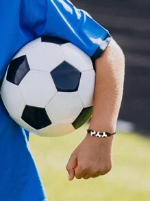 20 sztuk sportowych upominków na przyjęcie bransoletki z zawieszkami, piłka nożna koszykówka futbol baseball siatkówka koralikowe bransoletki z piłkami regulowane inspirujące opaski na nadgarstek motyw sportowy urodziny upominki na przyjęcie powrót do szkoły walentynki
