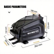 4L Multifunctional Bicycle Rear Seat Bag Waterproof Cycling Bike Rack Trunk Cargo Bag Pannier Bag Handbag Shoulder Bag - Black - View 2