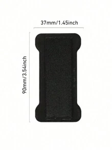 Elastic Band Phone Holder, One-Handed Anti-Drop Card Sleeve With Phone Back Sticker Compatible With IPhone, Android Phone, Gift For Birthday, Family, Friends Finger Ring Holder, Phone Grip, Phone Accessories - Black - View 6