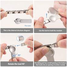 10mm*9mm Italian Charm Bracelet Link, Modular Stainless Steel Link, Neutral Style Bracelet Links For Woman Man To Create Personalized Bracelet
