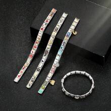 10mm*9mm Italian Charm Bracelet Link, Modular Stainless Steel Link, Neutral Style Bracelet Links For Woman Man To Create Personalized Bracelet