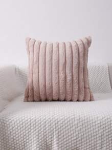 1pc Solid Color Cushion Cover Without Filler - Pink - View 19