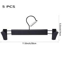 5/10/20 Pack Clothes Pants Hangers, Space-Saving Skirt Holders With 360 ° Swivel Hooks, Adjustable Clips, Trouser Coat Garment Jeans