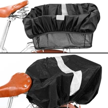 1/2 pièces Housse imperméable pour panier de vélo, doublure protectrice pour panier de moto électrique, housse de pluie pour sac à dos d'extérieur avec bandes réfléchissantes, sac, organiseur, rangement