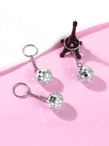 15个70-80年代迪斯科球吊坠钥匙扣，Y2K朋克风格，适合迪斯科球装饰、70年代派对收藏、嘉年华用品、生日派对配件、手机/汽车钥匙扣、圣诞礼物、派对纪念品、送给朋友的礼物、汽车配件、包包挂饰、学校字母可爱哥特风包包配件、带证件夹的挂绳、汽车配件、包包挂饰、汽车配件、老师、姐妹礼物创意