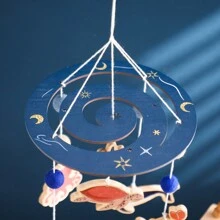 1入組海洋主題嬰兒手工手機，鯨魚天花板手機，適用於嬰兒護理室