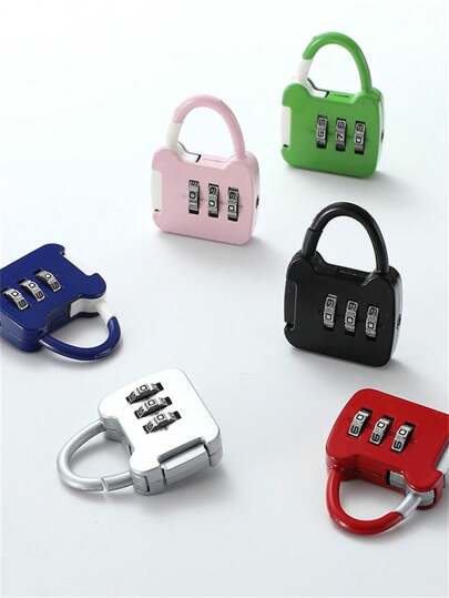 1 candado multifuncional, incluye candado para diario, candado para casillero, candado para estuche de papelería, candado para cajón, candado para gabinete y candado para equipaje, disponible en 6 colores