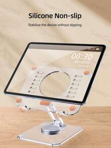 360° Rotating Acrylic Tablet Stand Adjustable Desk Stand Foldable Clear Holder Stands Compatible With Ipad Pro Air Mini Kindle Surface Pro Galaxy Tab Phone 4-13" - Clear - View 11