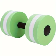2pcs Green Floating Dumbbells For Swimming Exercise And Water Activities - Green - View 2