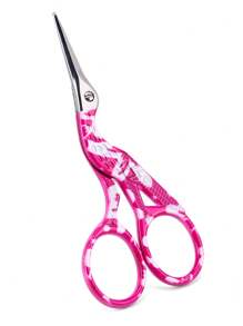 HMQ beauty 1入不銹鋼睫毛剪，鶴形眉修剪器，鼻毛，鬍子，面部毛發去除工具 - 彩色 - 查看 11