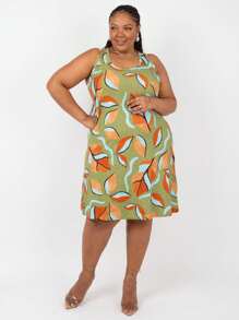 Plus Size Dresses - マルチカラー - チェックする 2
