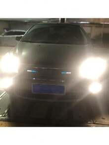 1pc Universal Car LED Front Bumper 36 LED Grille Lights Color Ambient Lights Car Exterior Decorative Lighting - Red - View 4