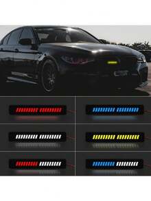 1pc Universal Car LED Front Bumper 36 LED Grille Lights Color Ambient Lights Car Exterior Decorative Lighting - Red - View 5