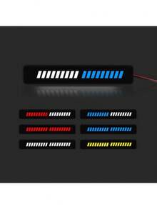 1pc Universal Car LED Front Bumper 36 LED Grille Lights Color Ambient Lights Car Exterior Decorative Lighting - Red - View 3