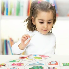 婴幼儿认知闪卡、动物世界配对拼图、儿童益智玩具（款式随机） - 彩色 - 查看 4